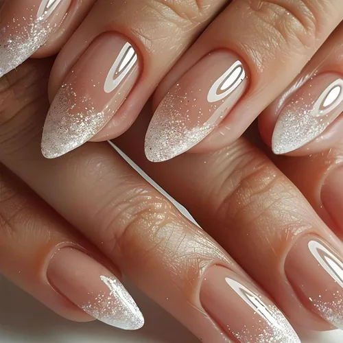 Miniatura 28 de Uñas postizas a presión marrón café, uñas postizas medianas de almendra, color sólido, cobertura completa, uñas postizas artificiales brillantes