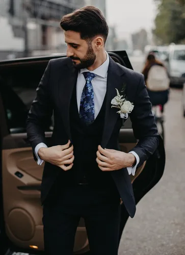 Miniatura 2 de Corbatas florales tejidas clásicas para hombre, corbata cuadrada de bolsillo, corbatas formales para hombres, boda con pañuelo
