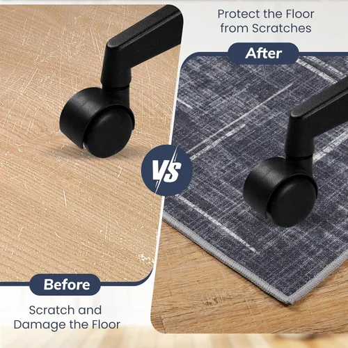 Miniatura 4 de Tapete para silla de oficina para suelo de madera dura y azulejos, 36" x 48" tapete resistente para silla de escritorio para suelos duros, alfombra