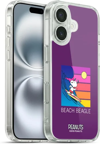 Miniatura 16 de Head Case Designs Peanuts Tropical Surf Snoopy Aloha Disco Gel Funda con licencia oficial [protección de grado militar] compatible con Apple iPhone