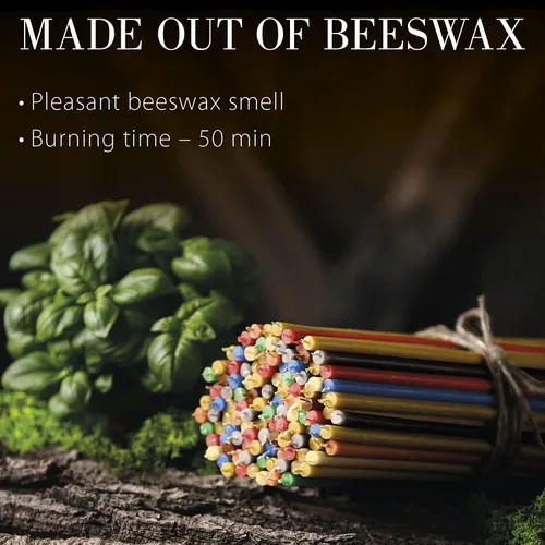 Miniatura 3 de Danilovo Velas finas de cera de abejas – Velas decorativas con aroma a miel, ideales para decoración de cumpleaños u oraciones de la iglesia, 6