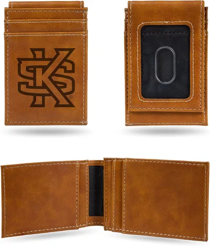 Miniatura 8 de Cartera de bolsillo frontal grabada con láser NCAA - Compacta/Cómoda/Delgada
