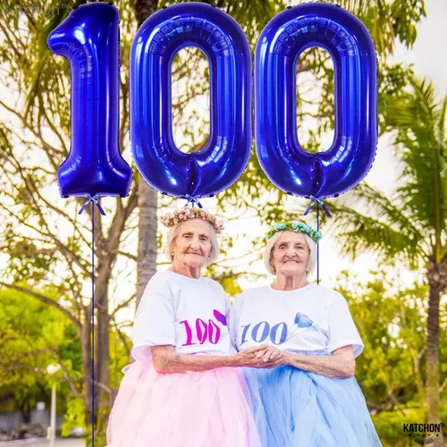 Miniatura 692 de KatchOn, Globo grande azul número 2 de 40 pulgadas Decoraciones de cumpleaños de Baby Shark para niño de 2 años Globo azul número 2 Globo