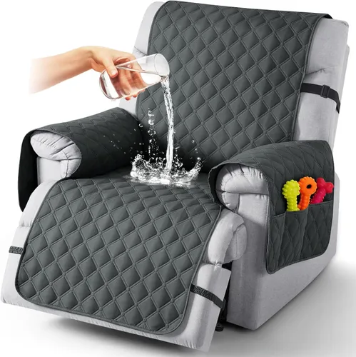 Miniatura 63 de TAOCOCO Fundas reclinables 100% impermeables, con correas para las piernas, funda de sofá reclinable reversible para silla reclinable, protector