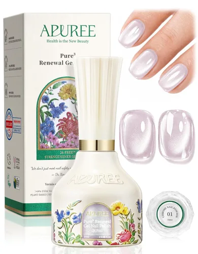 Miniatura 21 de APUREE Esmalte de uñas de gel fortalecedor: ámbar traslúcido Certificado USDA de base biológica Calidad de salón libre de HEMA Esmalte de gel