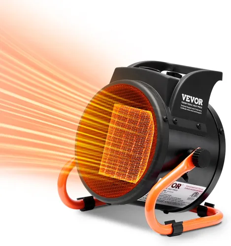 VEVOR Calentador de invernadero, 1500 W PTC, calentamiento rápido con protección contra sobrecalentamiento, ventilador de tienda de cultivo pequeño