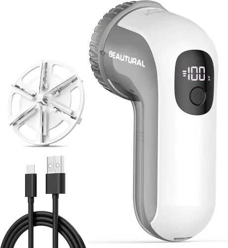 Miniatura 10 de BEAUTURAL - Afeitadora de pelusa de tela y removedor de pelusa, desfuzzador de suéter con 2 velocidades, 2 cuchillas de acero inoxidable