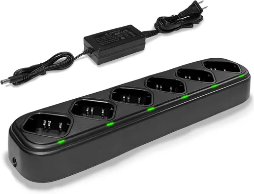 Miniatura 8 de SAMCOM Base de carga FPCN10A, compatible con FPCN10A FPCN10A-RPO FPCN20A Walkie-Talkie y batería separada de 3000 mAh, cargador de escritorio