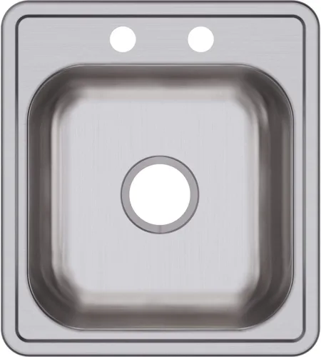 Miniatura 16 de Elkay D12522 Dayton Fregadero de Cocina de Acero Inoxidable de 25" de Empotrar de Una Sola Cubeta - 1 Orificio para Grifo