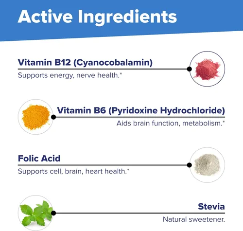 Miniatura 7 de Superior Source Tableta multivitamínica de ácido fólico B12/B6, 1000 mcg/2 mg/800 mcg, 60