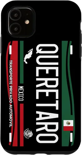Placa de matrícula Querétaro para iPhone 11, Querétaro México, Carcasa Querétaro