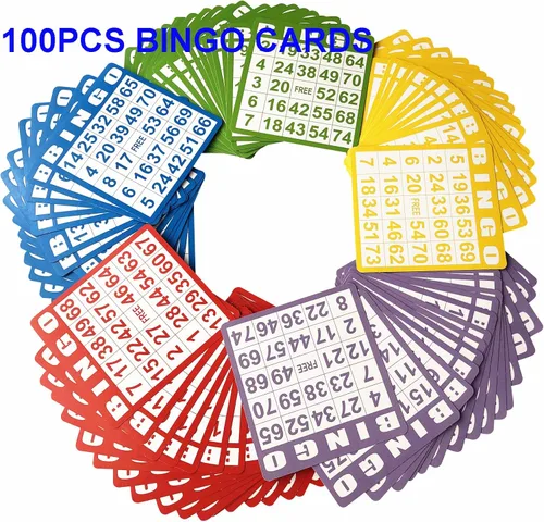 Miniatura 4 de Juego de bingo de lujo Yuanhe - Jaula de metal con tablero de llamadas, 50 tarjetas de bingo, 300 fichas de bingo coloridas, 75 bolas
