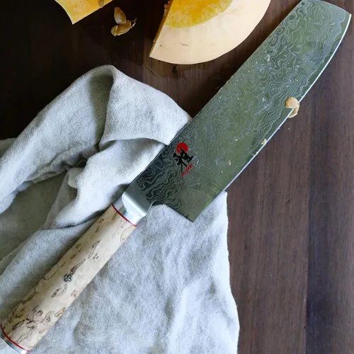Miniatura 5 de Miyabi Birchwood Sg2 - Cuchillo Nakiri de 6.5 pulgadas, 1 libra Acero inoxidable