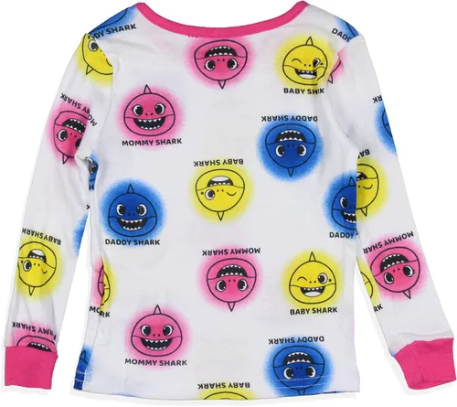 Miniatura 5 de Baby Shark - Conjunto de pijama familiar de 4 piezas para niñas pequeñas