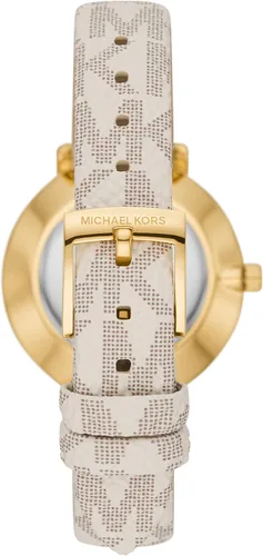 Miniatura 3 de Michael Kors Mini reloj Pyper de dos manos de acero inoxidable para mujer, Vainilla, Reloj de cuarzo
