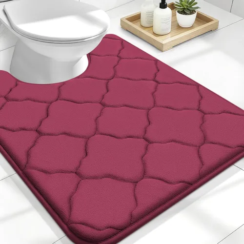 Miniatura 281 de OLANLY Alfombra de Baño de Espuma Viscoelástica de 24 x 16 pulgadas, Ultra Suave y Absorbente, Alfombras de Baño Antideslizantes, Cómodas, Lavables