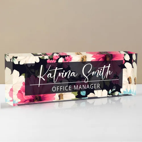 Miniatura 42 de Placa de nombre personalizada para escritorio, placa de nombre de escritorio personalizada, placa de nombre acrílica, accesorios de escritorio