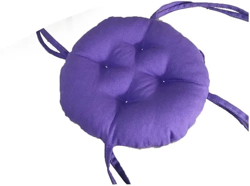 Miniatura 22 de Cojines de asiento redondos para exteriores con lazos, almohadillas para sillas de pana súper suaves, antideslizantes, herramientas para sillas