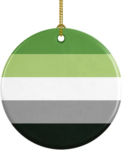 Miniatura 23 de Caroline's Treasures Trigender Pride - Adorno de cerámica para colgar en el árbol de Navidad, para el hogar, Navidad, fiestas, regalo, 3 pulgadas