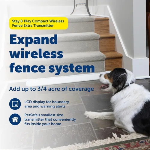 Miniatura 2 de PetSafe Stay & Play Transmisor Adicional para Cerca Inalámbrica Compacta - Añade Hasta 3/4 de Acre a la Cerca Inalámbrica Stay & Play o Sistema
