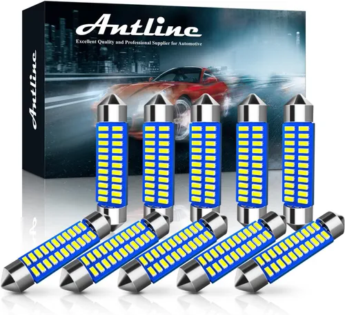 Miniatura 21 de Antline 6614 6641 6612F 6615 F30-WHP TS-14V1CP Bombilla LED de 1.142 in 1.14 pulgadas, amarillo ámbar, superbrillante, Canbus, libre de errores, 12
