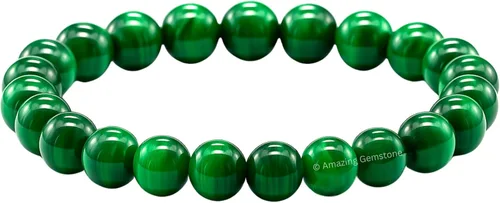 Miniatura 667 de Amazing Gemstone Pulsera de cristal para mujeres y hombres, pulsera de cristal curativo de protección, pulsera elástica con cuentas de piedras