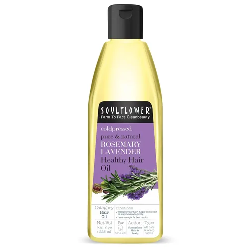 Soulflower Aceite de romero para el crecimiento del cabello, cabello saludable, nutrición del cuero cabelludo, 100% puro, orgánico y natural, aceite