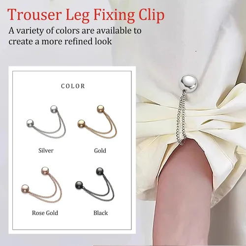 Miniatura 8 de FJW Clips de ropa multifuncionales: clips magnéticos para dobladillo para camisas y dobladillos ligeros, clip de estilo sin alfileres para bufanda