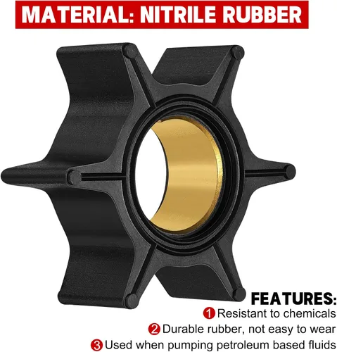 Miniatura 3 de BDFHYK 47-89983T Impulsor de bomba de agua para motor fueraborda Mercury 30HP 35HP 40HP 50HP 60HP 65HP 70HP, reemplaza 17461-95201, Sierra 18-3007