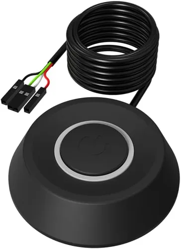 Miniatura 5 de DKE Botón de encendido para PC, caja de computadora de escritorio, interruptor de encendido y apagado HDD Push Computer Host Button Suministro
