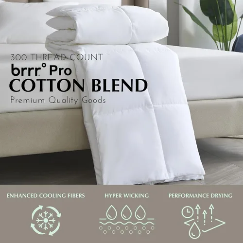 Miniatura 2 de Kathy Ireland Brrr Pro Cooling Tencel - Cubrecolchón acolchado tamaño Queen, 300 hilos Tencel Lyocell/poliéster relleno de colchón, transpirable