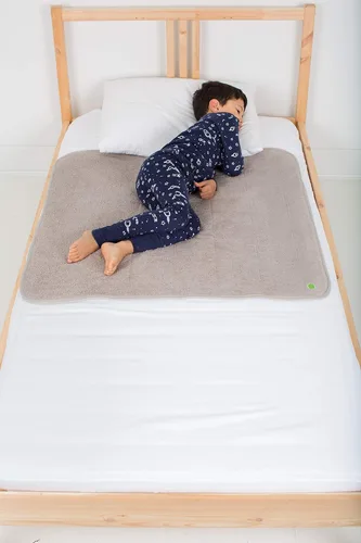 Miniatura 19 de PeapodMats Tapete de cama impermeable para enuresis e incontinencia, almohadilla inferior reutilizable. Colocación segura y transpirable. Lavable.