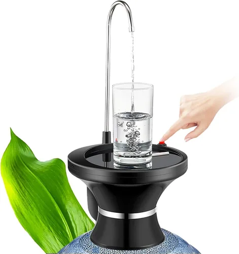 Bomba dispensadora de agua automática recargable USB - para jarras de 1 a 5 galones, bomba de botella de agua eléctrica sin manos para el hogar,