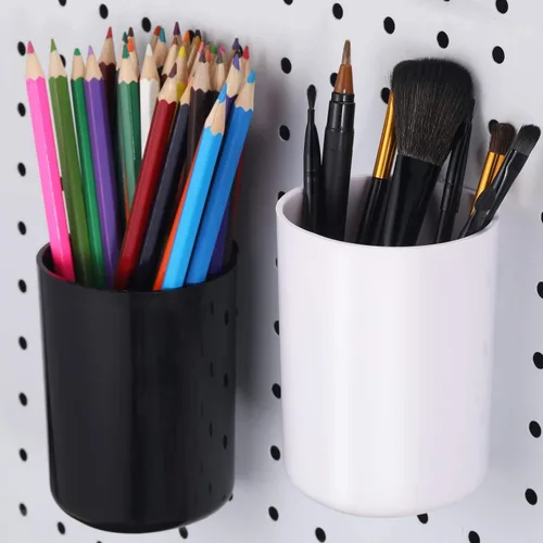 Miniatura 6 de JSP Manufacturing Tablero de clavijas de plástico de 3 pulgadas para colgar tazas, organizador de almacenamiento, manualidades, oficina