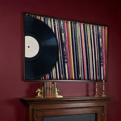 Miniatura 45 de LuxeWood Arte de Pared Musical en Lienzo - Impresiones Temáticas Musicales Medianas y Grandes para Sala de Estar, Oficina, Estudio, Airbnb