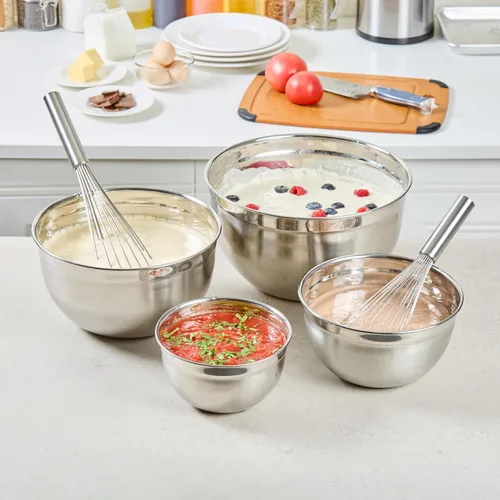 Miniatura 11 de Restaurantware Met Lux - Tazones de mezcla de metal de 9 cuartos de galón, 1 cuenco de harina alemán profunda, resistente a la corrosión, apto