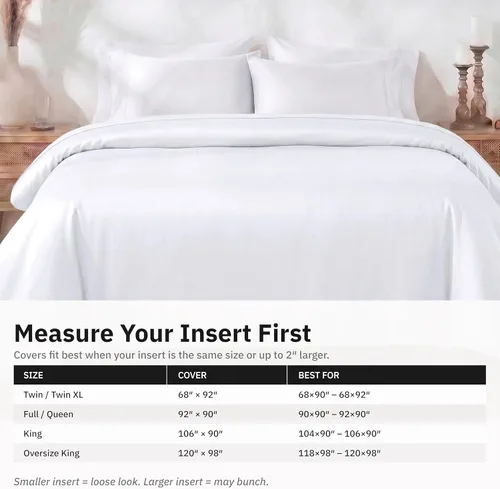 Miniatura 5 de California Design Den Solo funda de edredón individual XL/individual – Ganador de los premios Good Housekeeping Best Bedding Awards 2025, satén