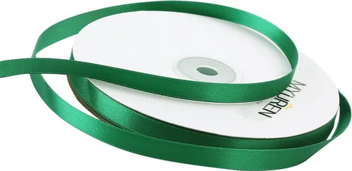 Miniatura 5 de Cinta de satén sólida de 3/8 pulgadas, cinta de satén verde de doble cara para manualidades, envoltura de regalos, recuerdos de fiesta, baby shower