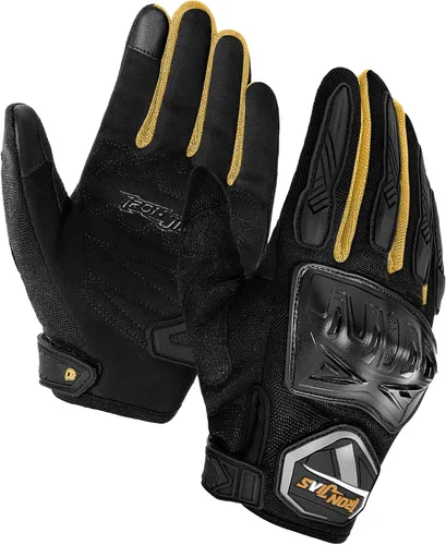 Miniatura 10 de BORLENI Guantes de montar en motocicleta, pantalla táctil, guantes de dedo completo, motocross, carreras, bicicleta, deportes al aire libre