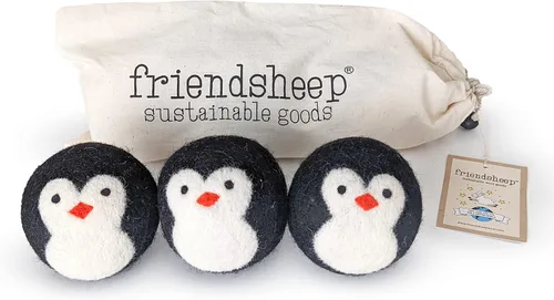 Miniatura 24 de Friendsheep Bolas secadoras de lana, alternativa orgánica reutilizable para suavizantes de telas para lavandería, hechas a mano, comercio justo