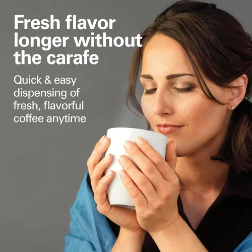 Miniatura 2 de Hamilton Beach BrewStation (47950) - Cafetera para 12 tazas, máquina de café programable Negro y plateado