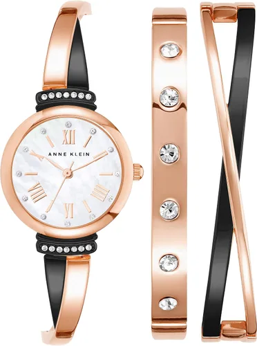 Miniatura 6 de Anne Klein AK/2245 - Juego de reloj de pulsera con detalles de cristal prémium para mujer