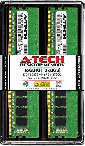 Miniatura 15 de A-Tech 8 GB (2 x 4 GB) DDR4 2133 MHz UDIMM PC4-17000 (PC4-2133P) CL15 DIMM Non-ECC Módulos de memoria RAM de escritorio