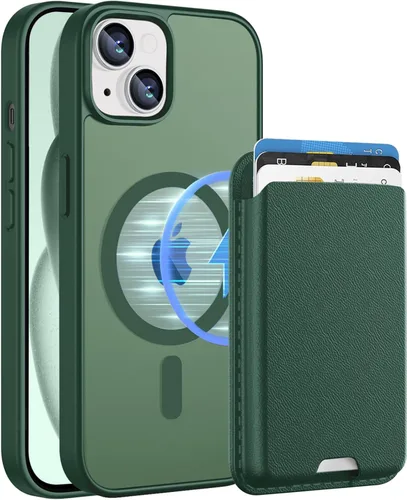 Miniatura 24 de Funda magnética para iPhone 12 Pro Max, cartera magnética desmontable con soporte para tarjetas, [compatible con MagSafe] grado militar, a prueba