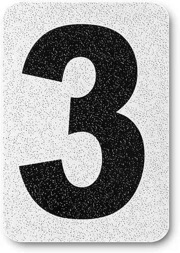 Miniatura 93 de Despegar y pegar individuales, números y letras de aluminio reflectantes, se adhiere al hormigón, madera, metal, azulejos, ladrillo, vidrio