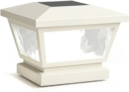 Classy Caps Fairmont - Tapa solar para poste y lámpara de pared, se adapta a postes de cubierta y valla de 3.5 x 3.5 pulgadas, 4 x 4 pulgadas y 5 x