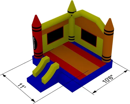 Miniatura 7 de Casa inflable de saltar de alta calidad creyón rebotante de grado comercial con soplador.