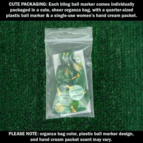 Miniatura 5 de Giggle Golf Marcador de pelota de golf brillante con clip magnético para sombrero, ¿No es esto un marcador brillante para mujeres golfistas?