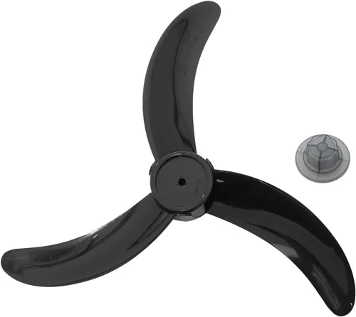 Miniatura 9 de Reemplazo de la hoja del ventilador de plástico para ventilador de pie ventilador de mesa accesorios generales con cubierta de tuerca negro A 10