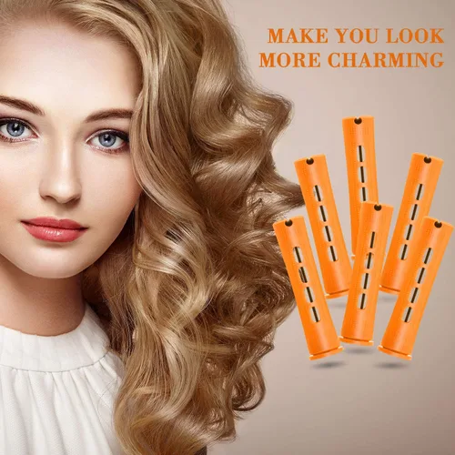 Miniatura 6 de WILLBOND - 36 piezas de varillas de onda fría para permanente de cabello, varillas de rizado con peine de cola de rata de acero para peinado